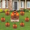 Big Dot of Happiness Fall Turkey - Yard Sign and Outdoor Lawn Decorations - Happy Thanksgiving Harvest Yard Signs - Set of 8